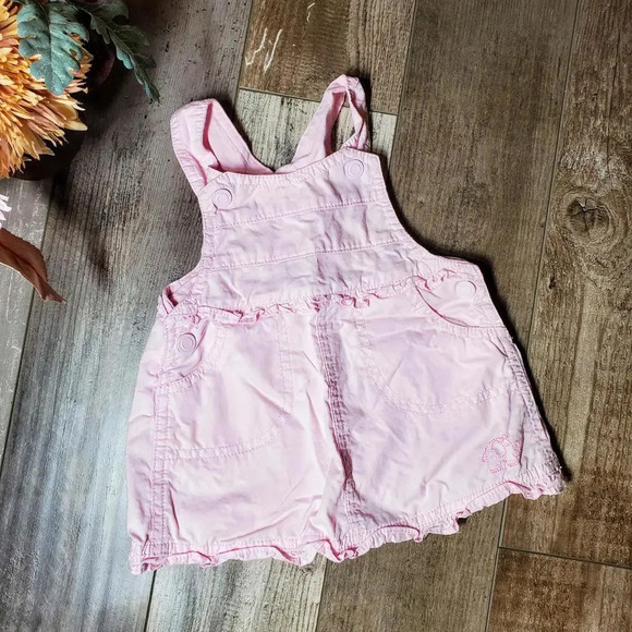 The Children's Place Baby Place Pink Overall Dress Skirtall Size 3-6M - Picture 1 of 12